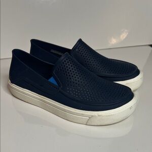 CROCS Navy Blue Kids Slip-On Loafers